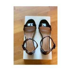 Sandals with Justine Ankle Strap- Black